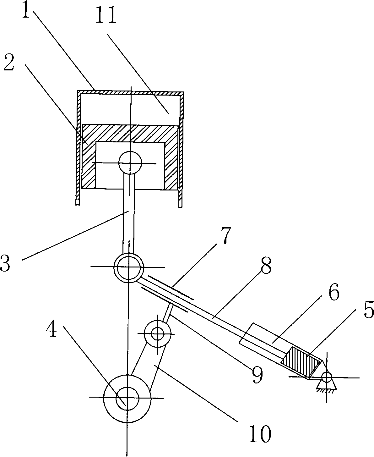 Engine with variable compression ratio