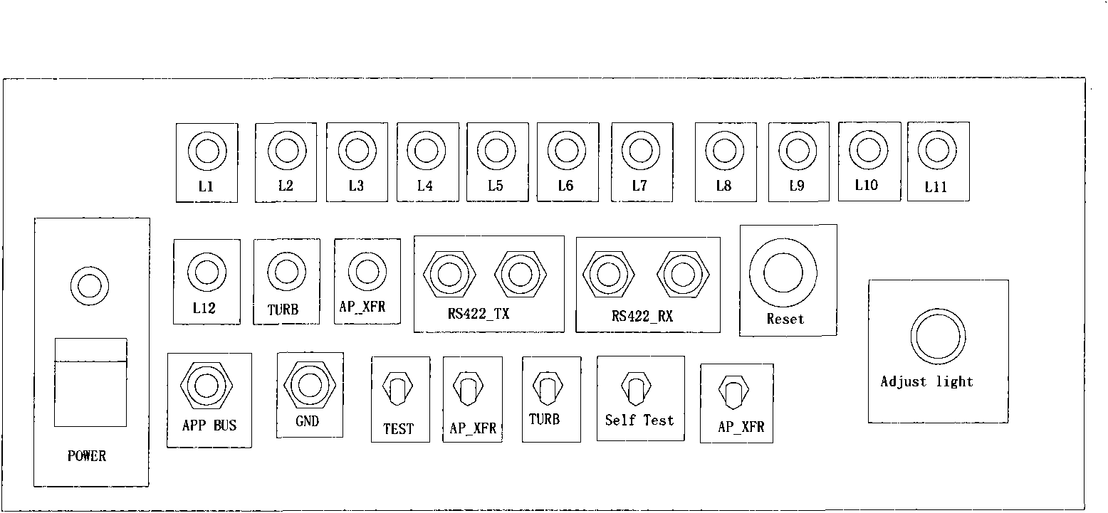 MSP85 mode panel-selecting driving tester
