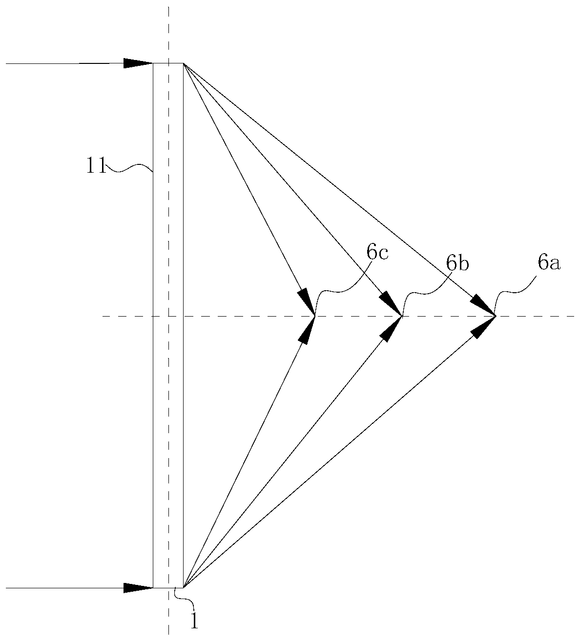 Multi-progressive-point zooming lens and glasses