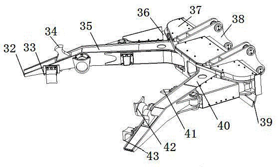 Electric fast dismantling machine for scrapped cars