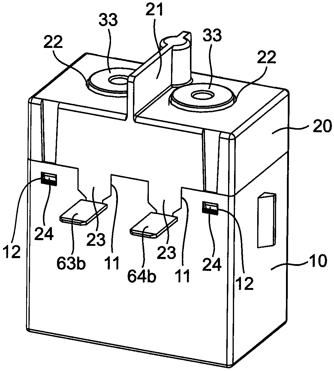 contact opening and closing device