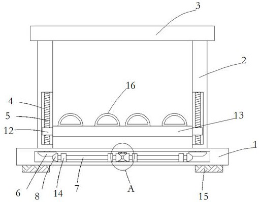 Electric heating table with foot warming function