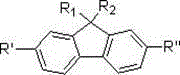 Asymmetric fluoreno imidazole derivative and preparation method thereof