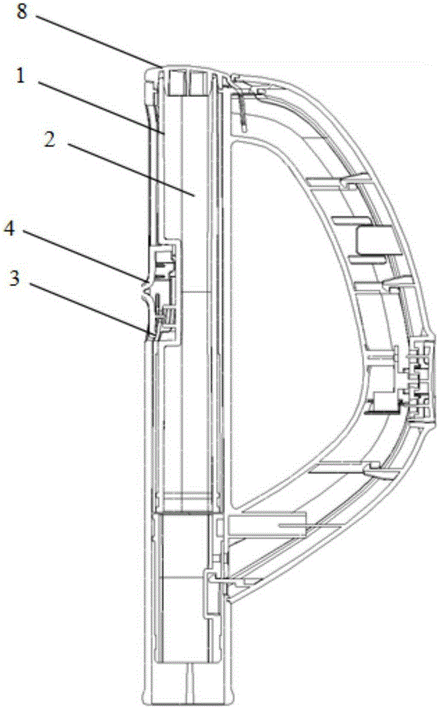 Handle structure of dust collector