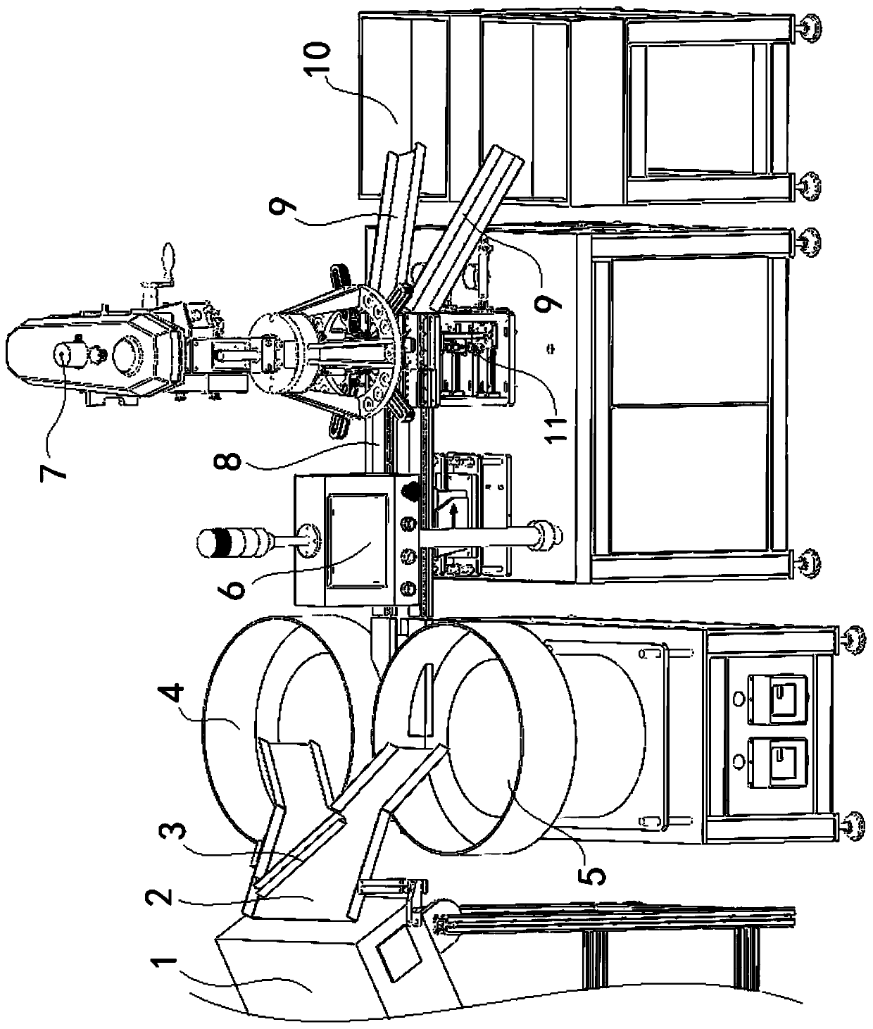 Automatic tapping assembly line