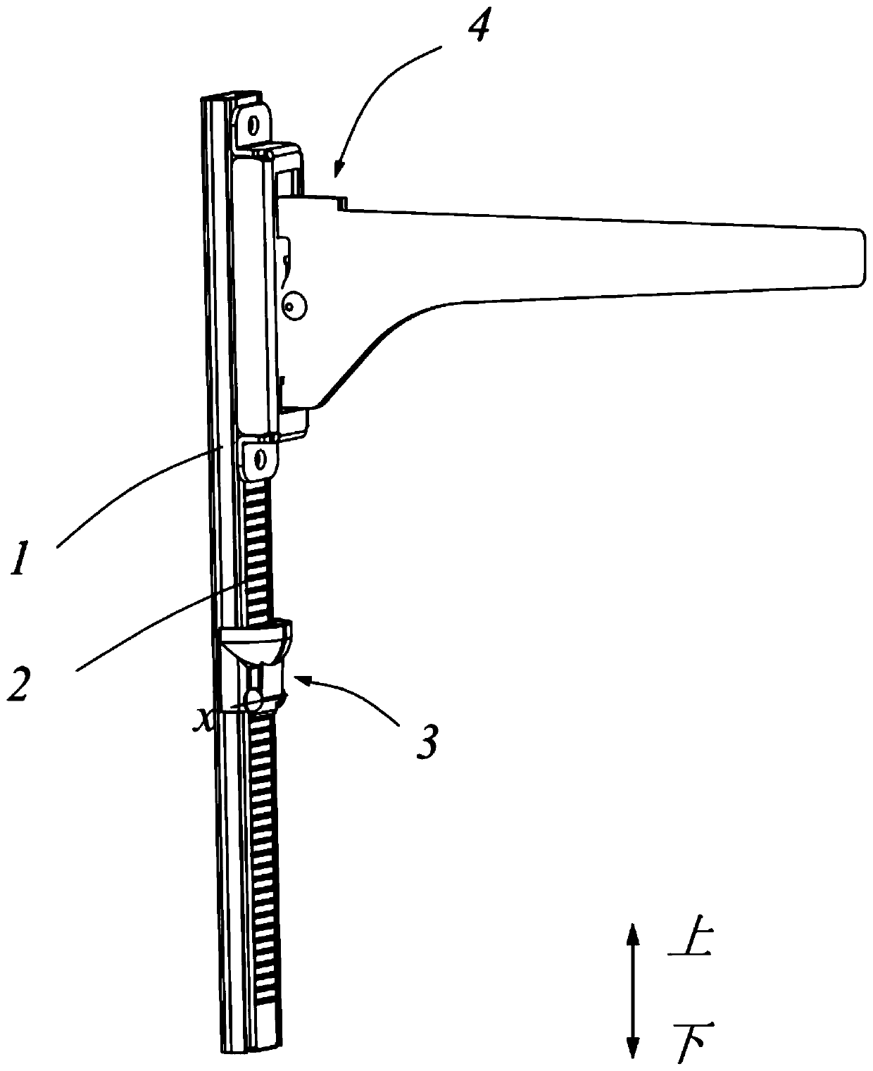 Adjustable type rack and refrigerator using same