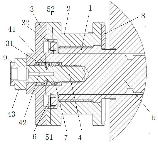 Overload protector for main drive speed reducer of shield tunneling machine, and shield tunneling machine