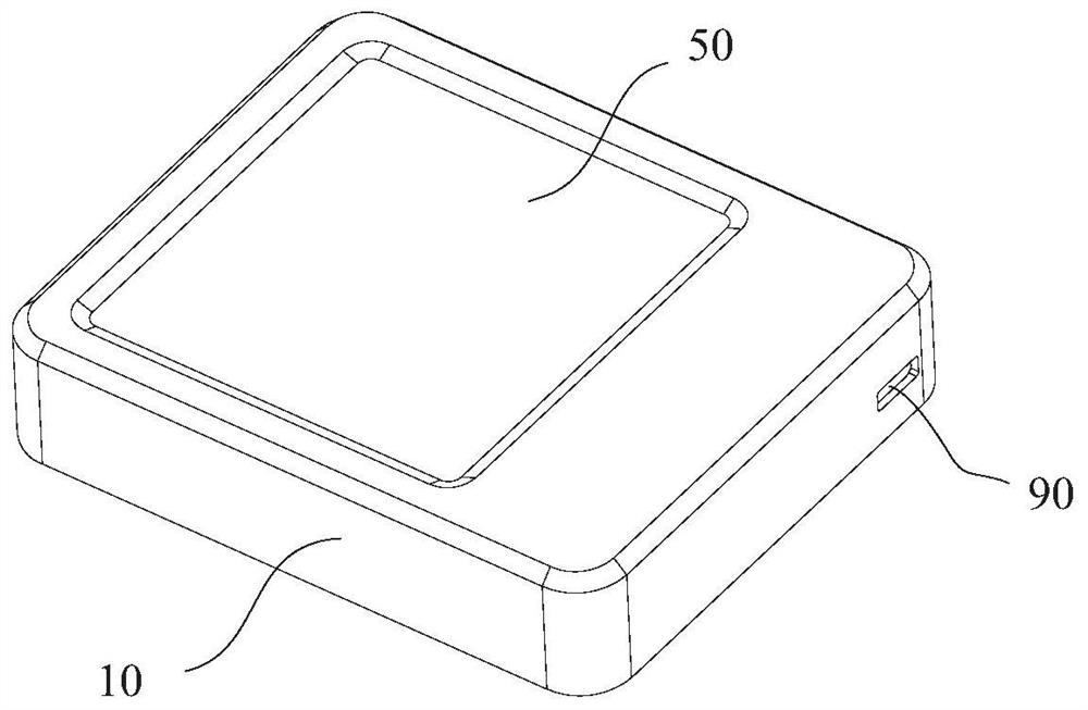 Portable display device based on electronic skin