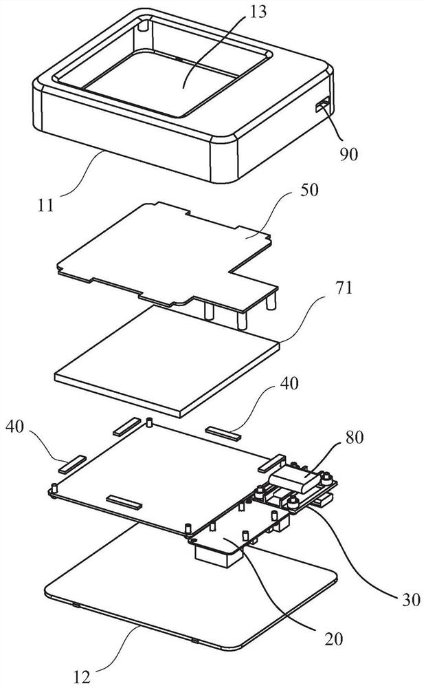 Portable display device based on electronic skin