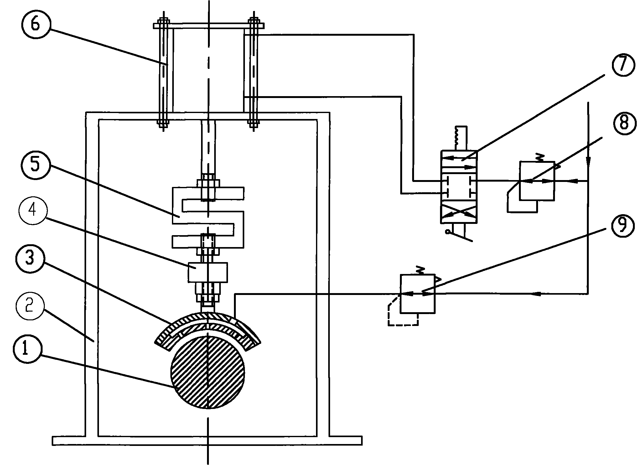 Bearing-rotor system loading test device and method