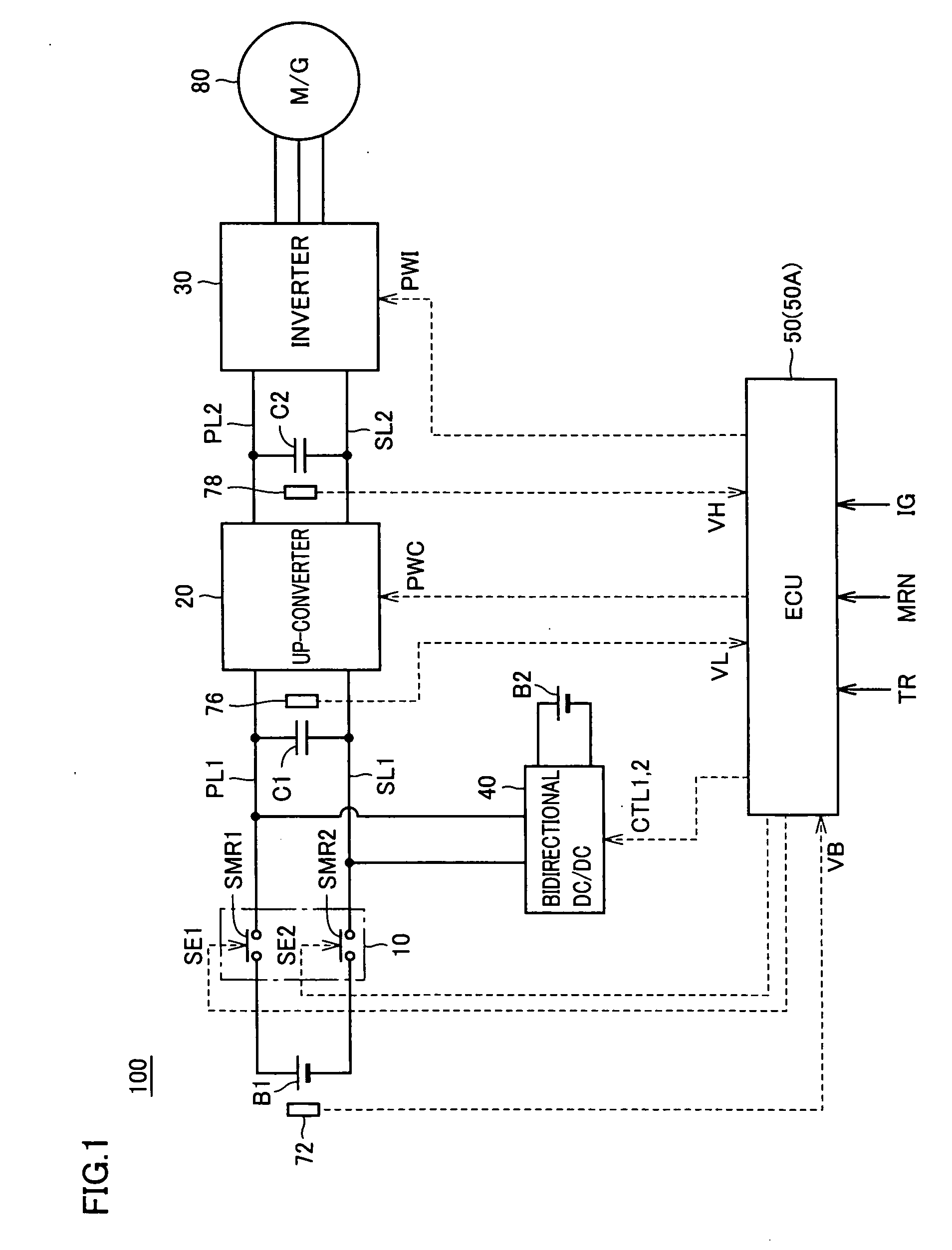 Power Supply Control Device and Method of Detecting Abnormality of Relay