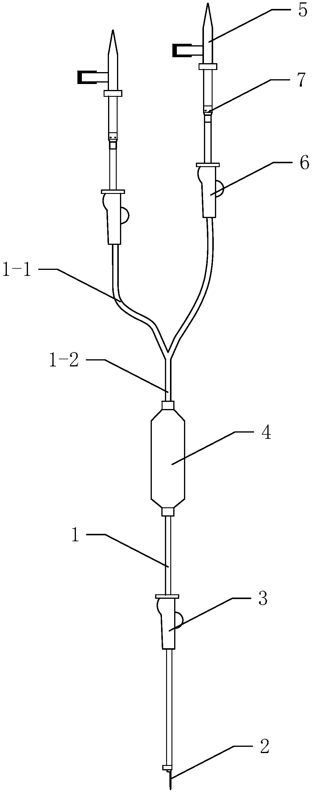 Anti-backflow infusion set