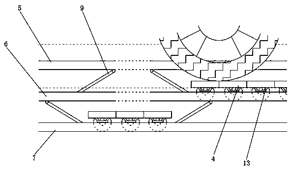 Space-saving roadside parking stall and using method thereof