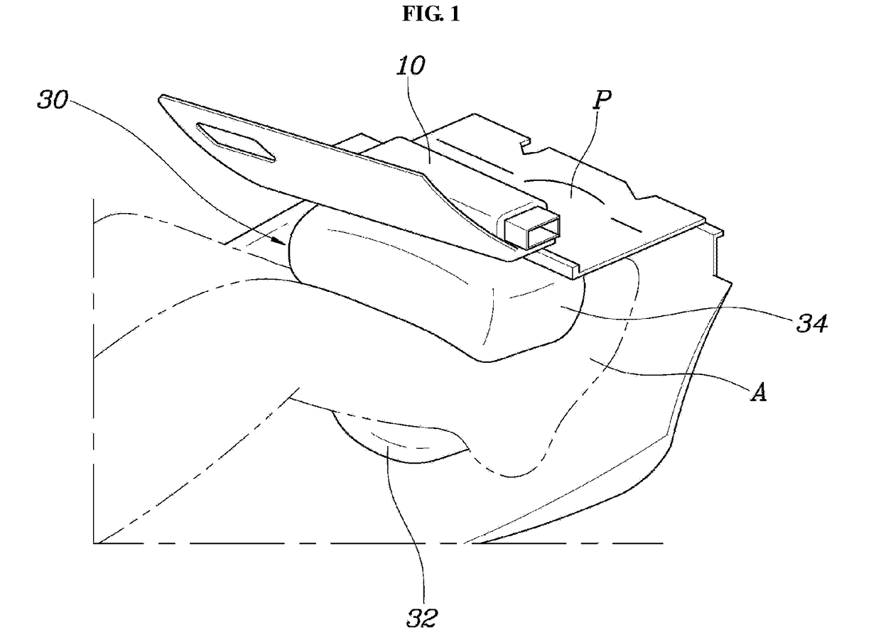 Occupant ankle protection apparatus for vehicle
