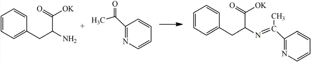 L-phenylalanine schiff-base metal copper complex monocrystalline and preparation method thereof
