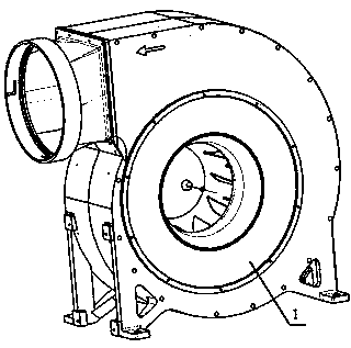 Collector air inlet device of centrifugal fan