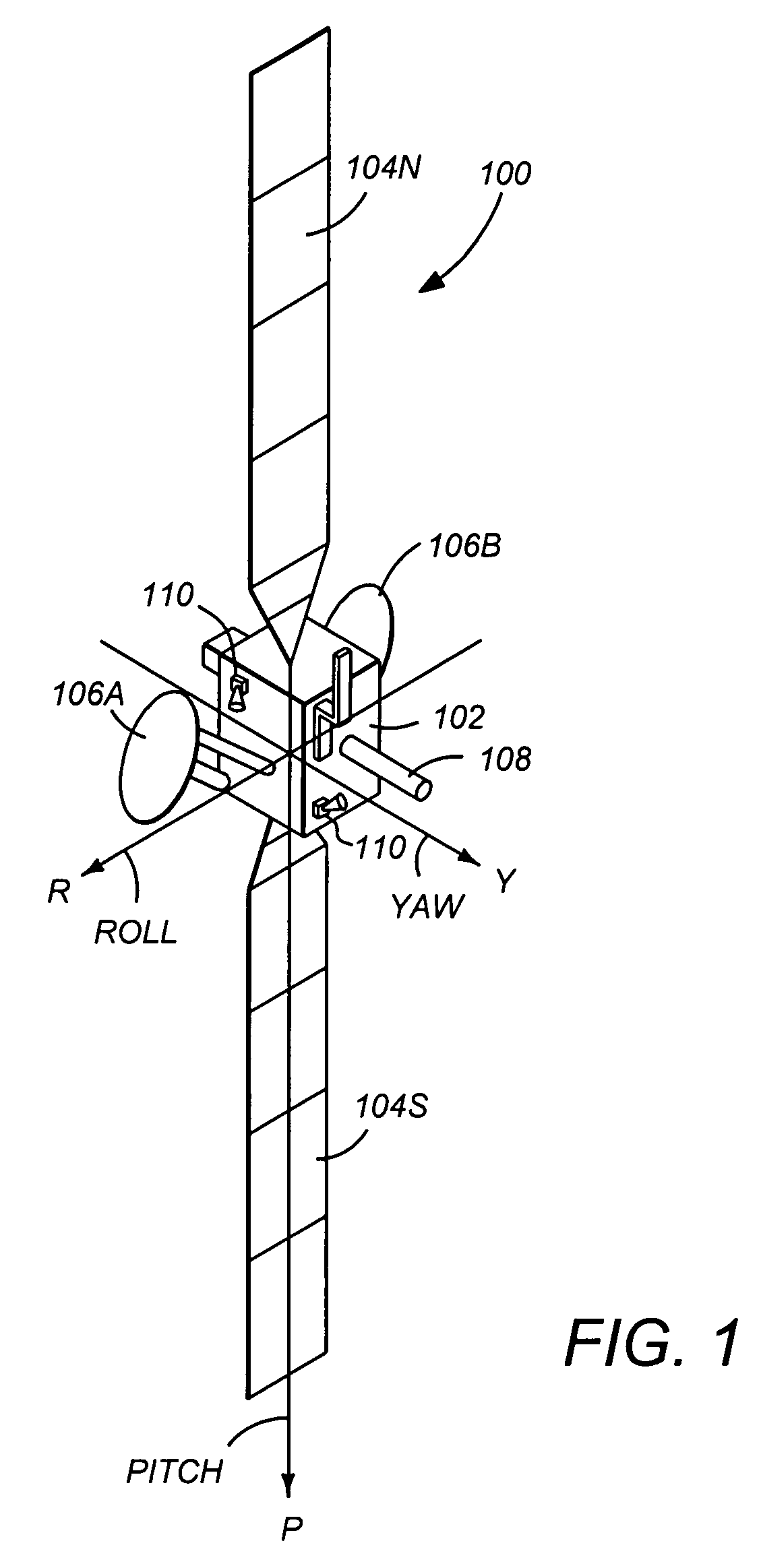 Method and apparatus for determining a satellite attitude using crosslink reference signals