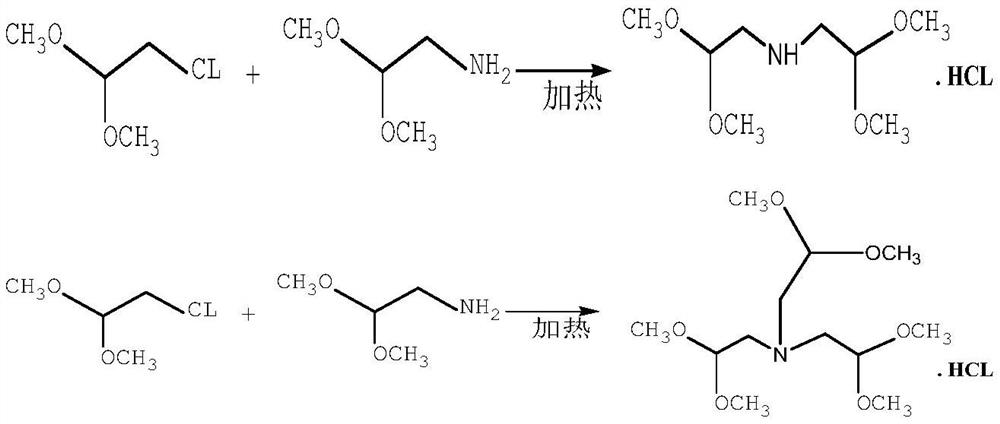 Production process of high-purity aminoacetaldehyde dimethyl acetal