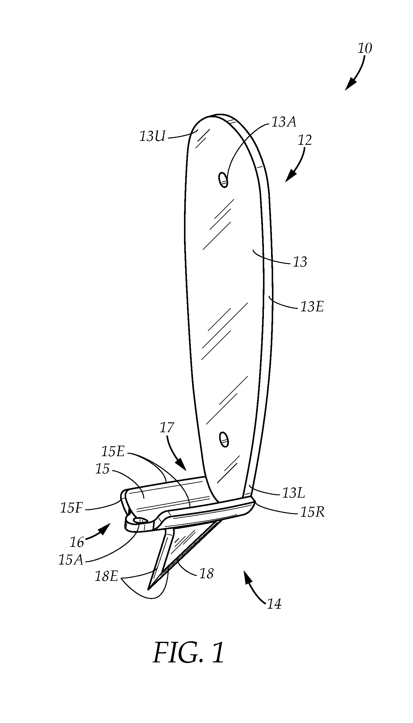 Blade attachment for firearms