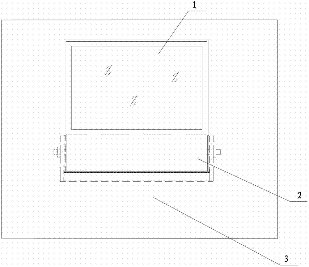 Bilateral rotation door and window with embedded invisible hinge