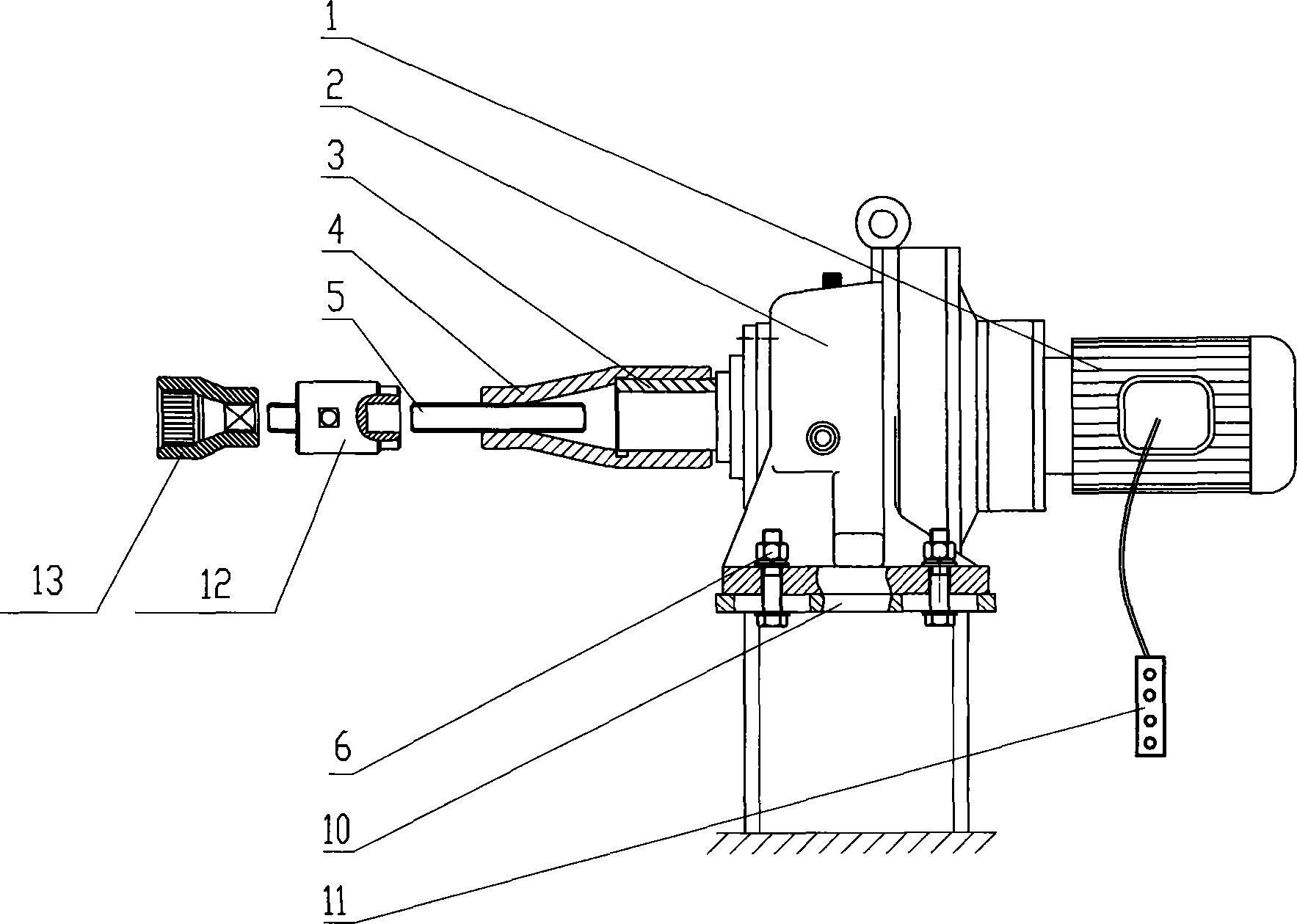 Electric force application device of torque coefficient comparator