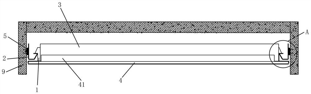 Suspended ceiling edge closing component and mounting method