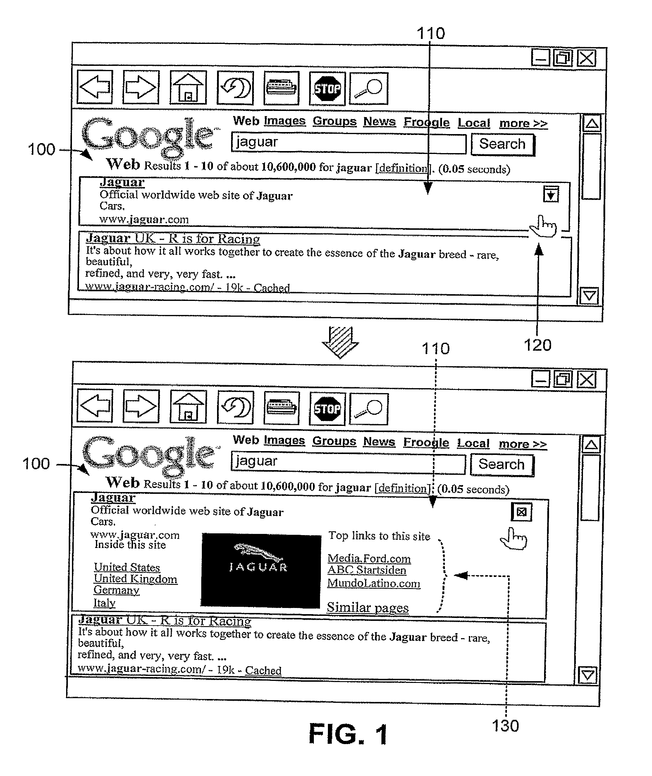 Displaying Compact and Expanded Data Items