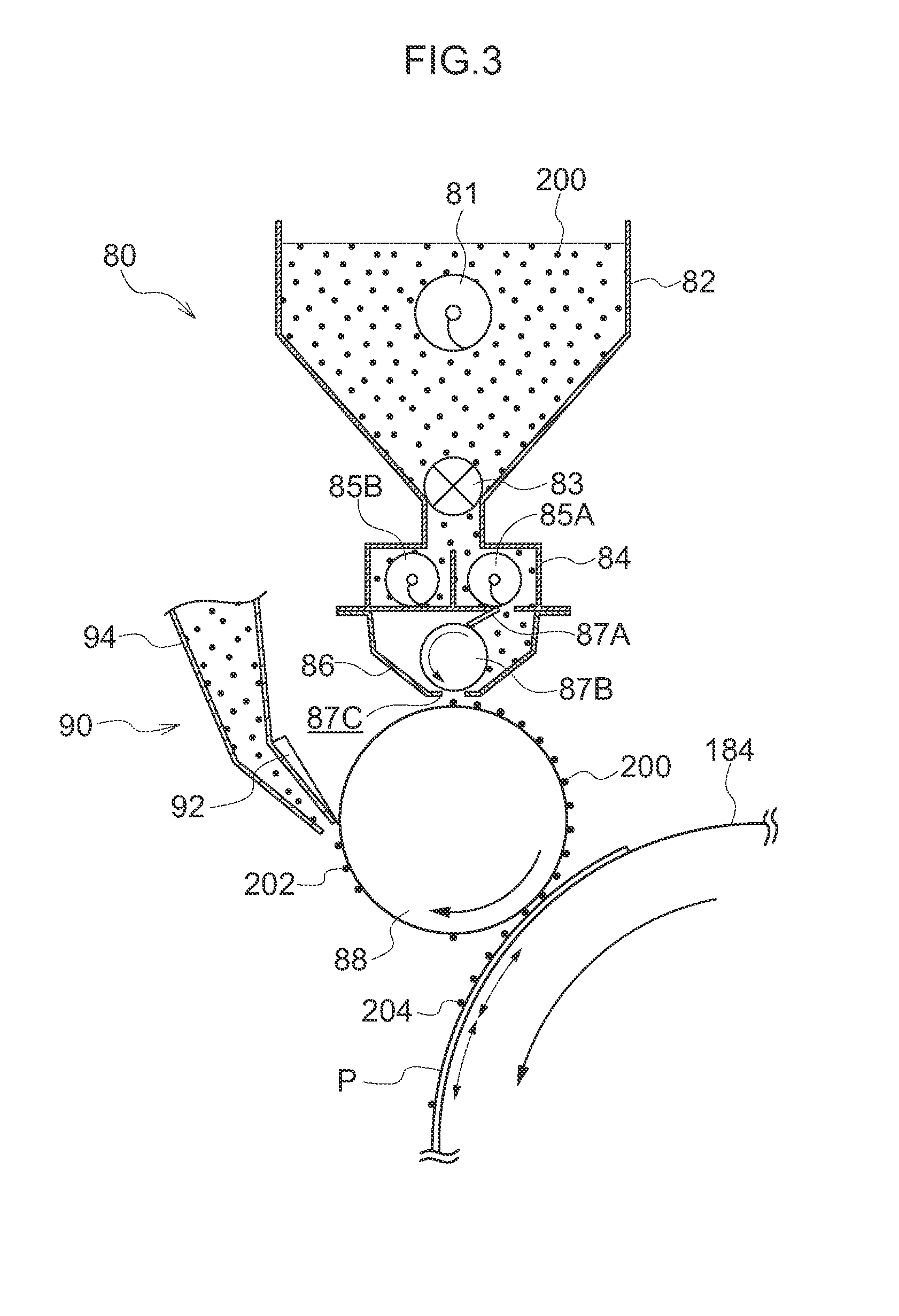 Matting agent coating device and inkjet recording device