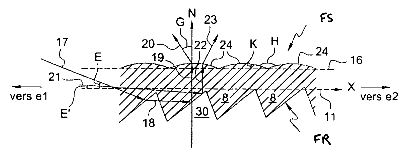 Lighting and/or signalling device with optical guide for a motor vehicle