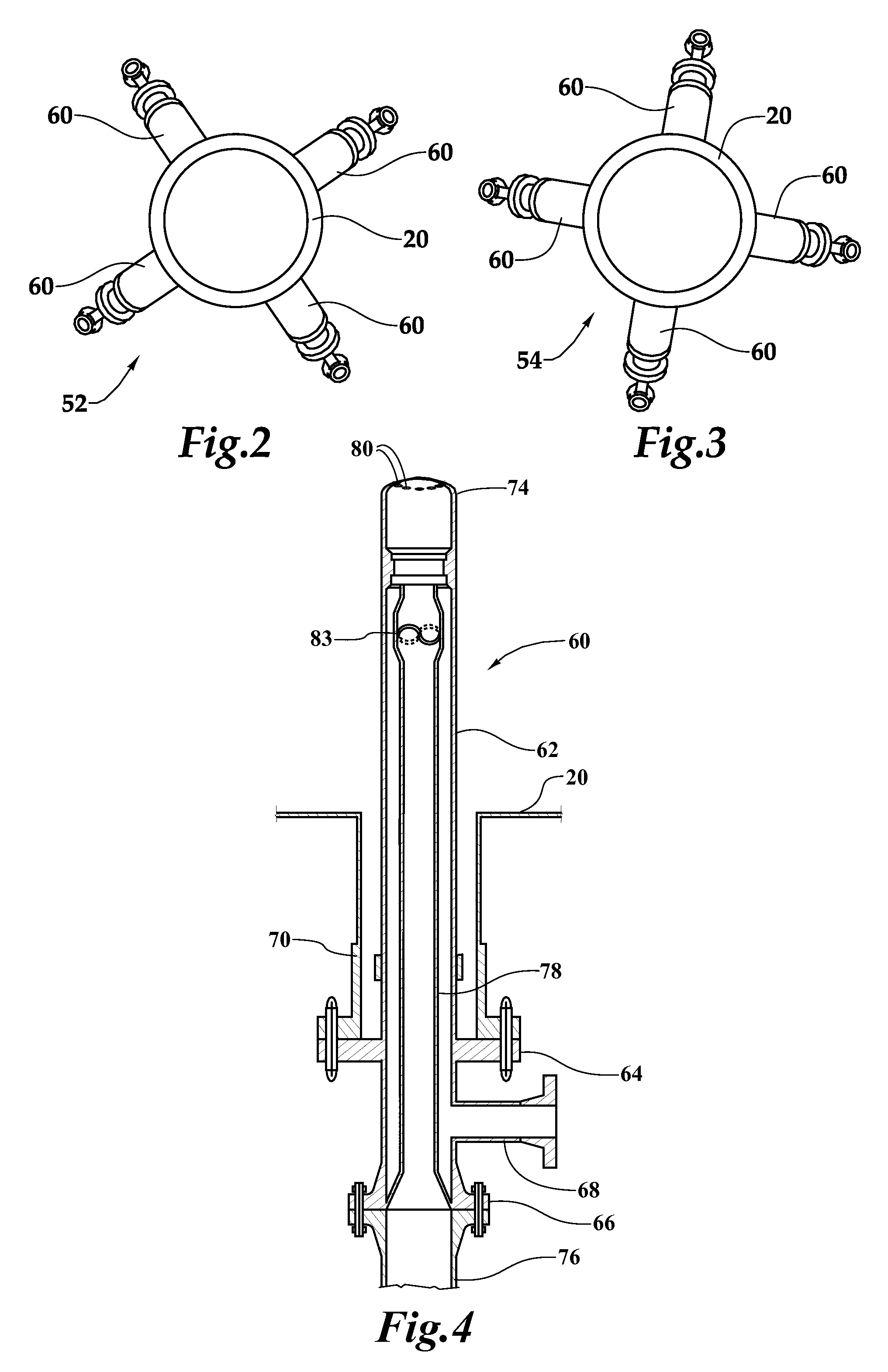 Fcc dual elevation riser feed distributors for gasoline and light olefin modes of operation
