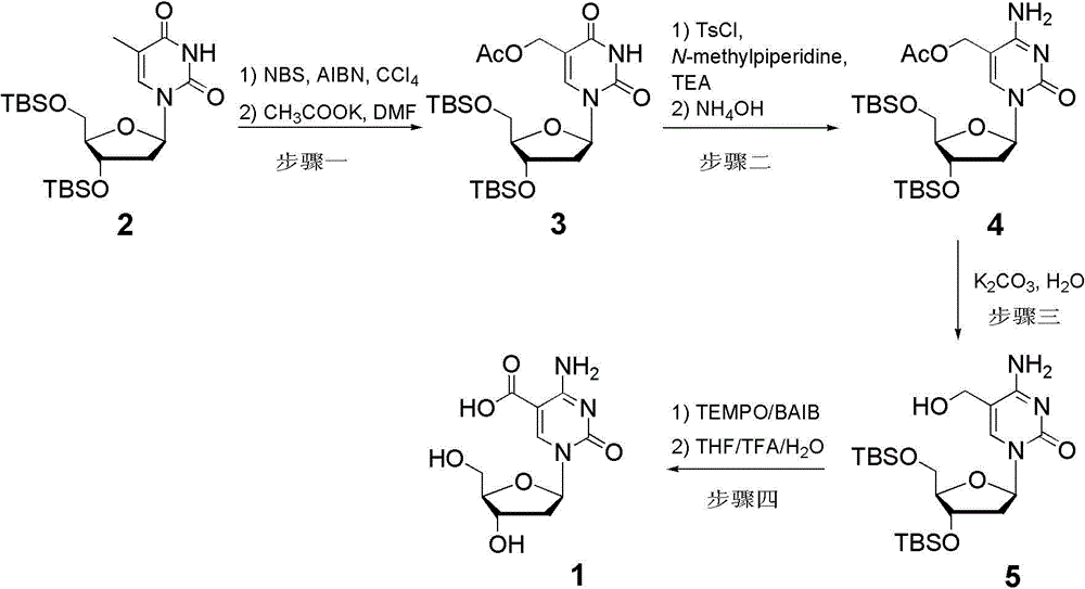 Novel method for synthesizing 5-carboxyl-2'-deoxycytidine