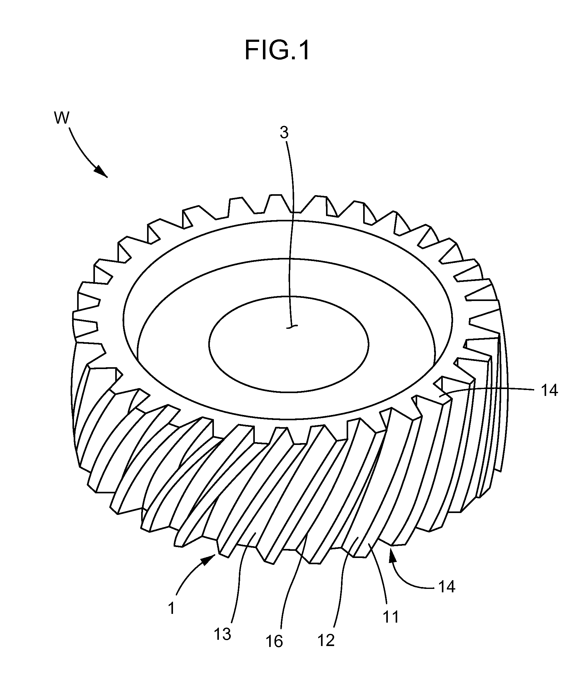 Free-form surface gear
