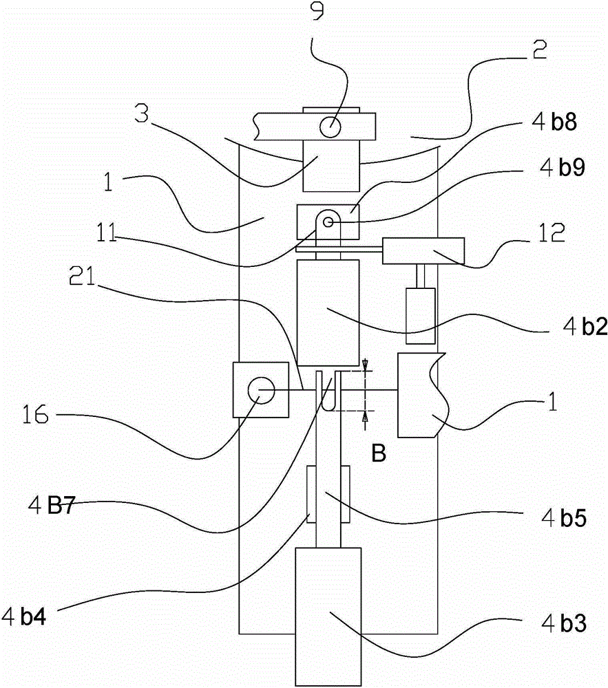 Continuous production device for lamp tripod