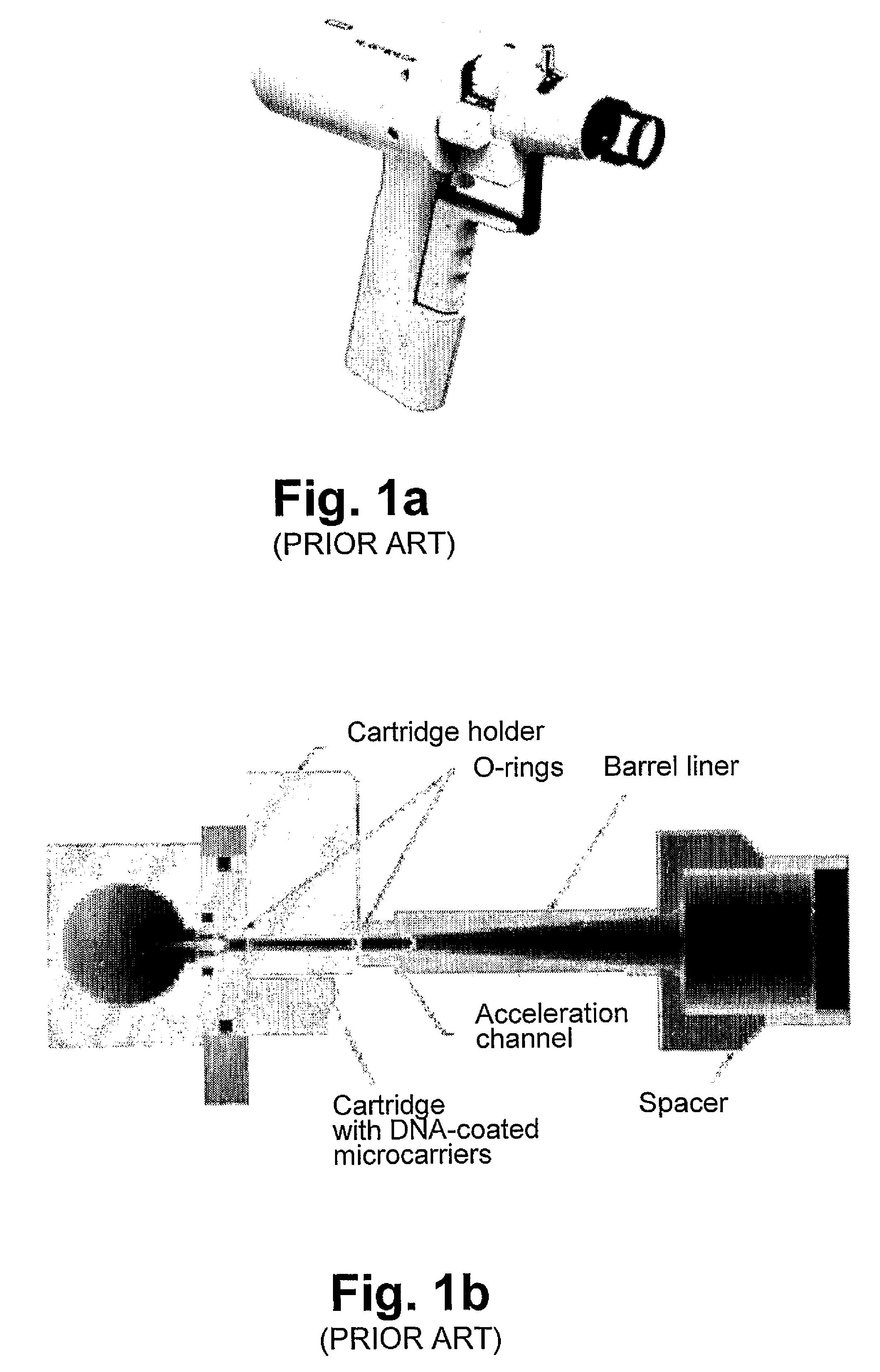 Pneumatic capillary gun for ballistic delivery of microscopic particles into tissue
