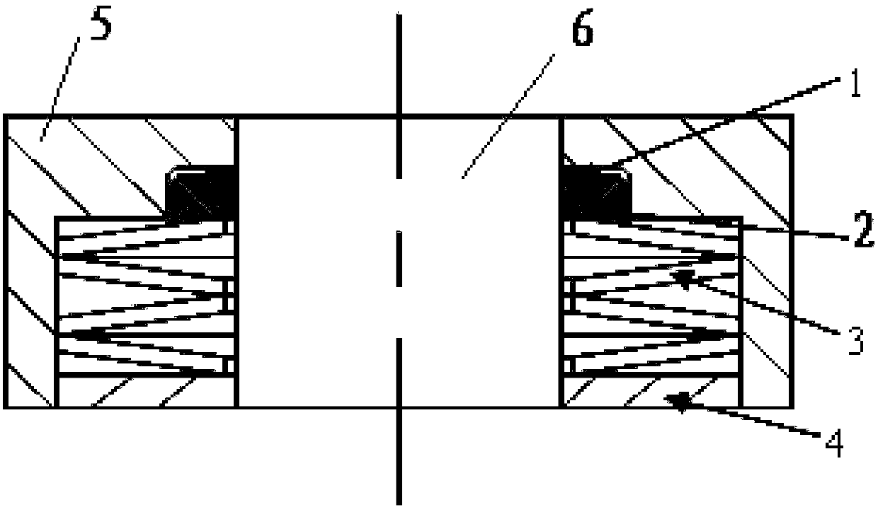 Disc spring loading type wedge-shaped dynamic sealing structure for ultralow-temperature device