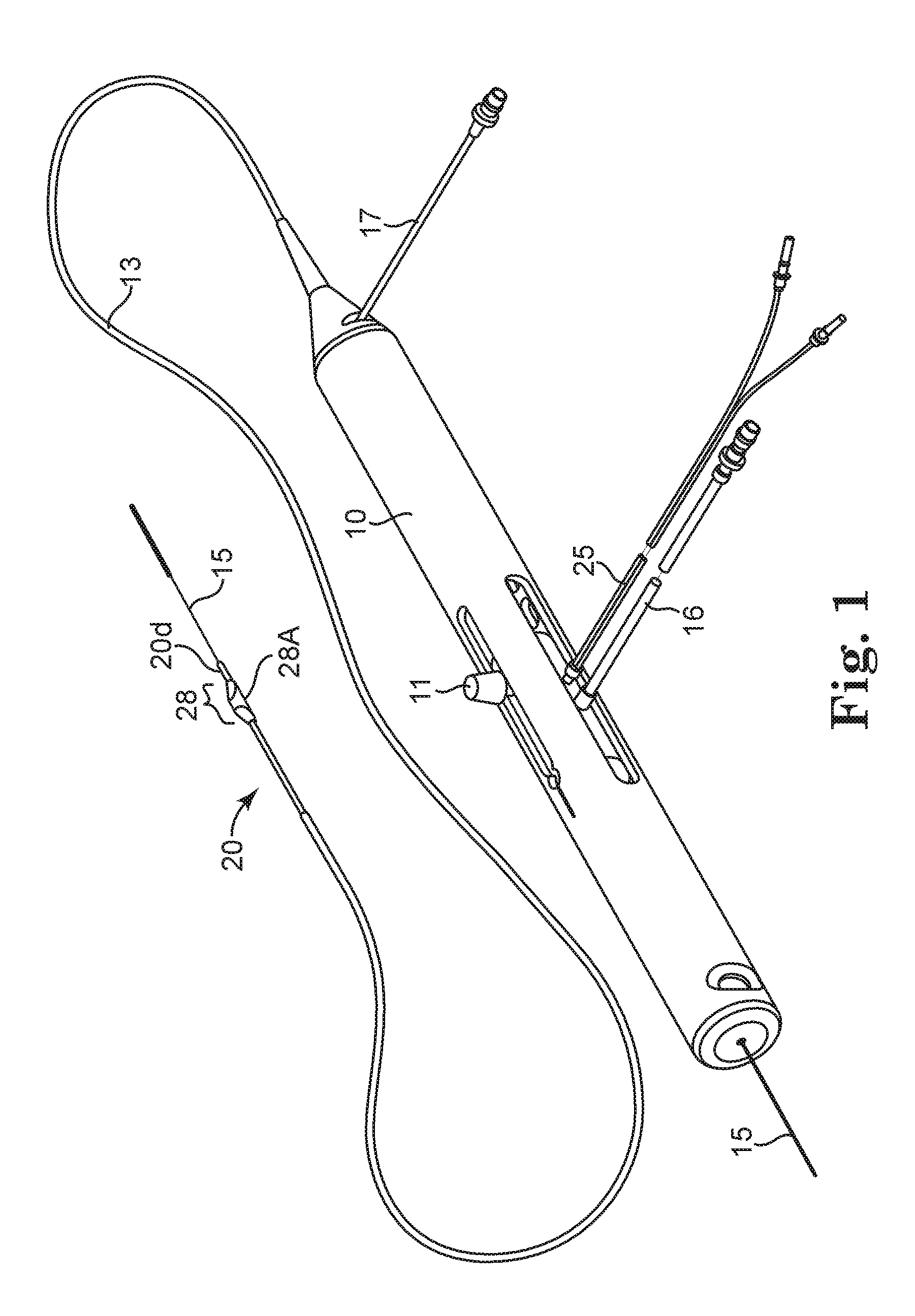 Rotational atherectomy device with pre-curved drive shaft