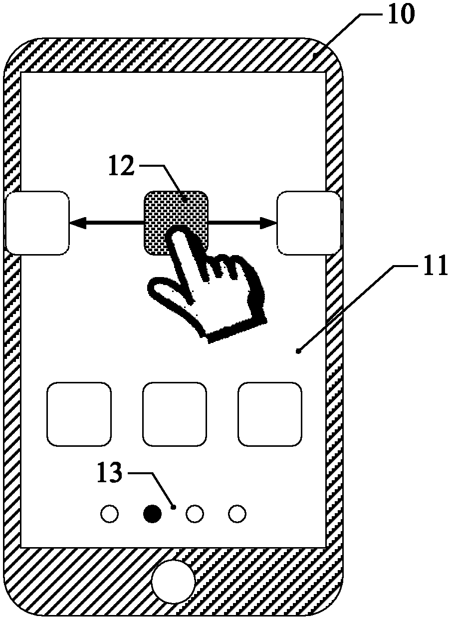 Switching control method of desktop container and terminal