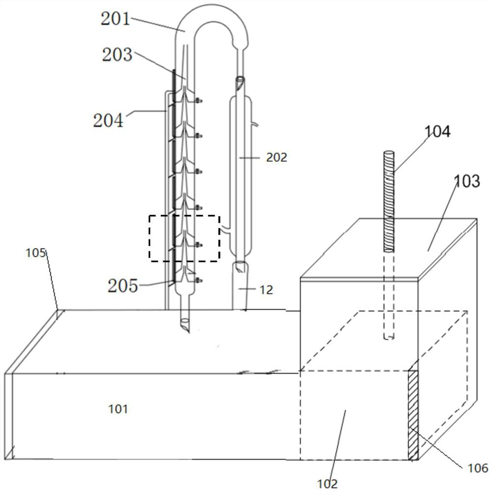 A kind of multiple organic extraction device and method