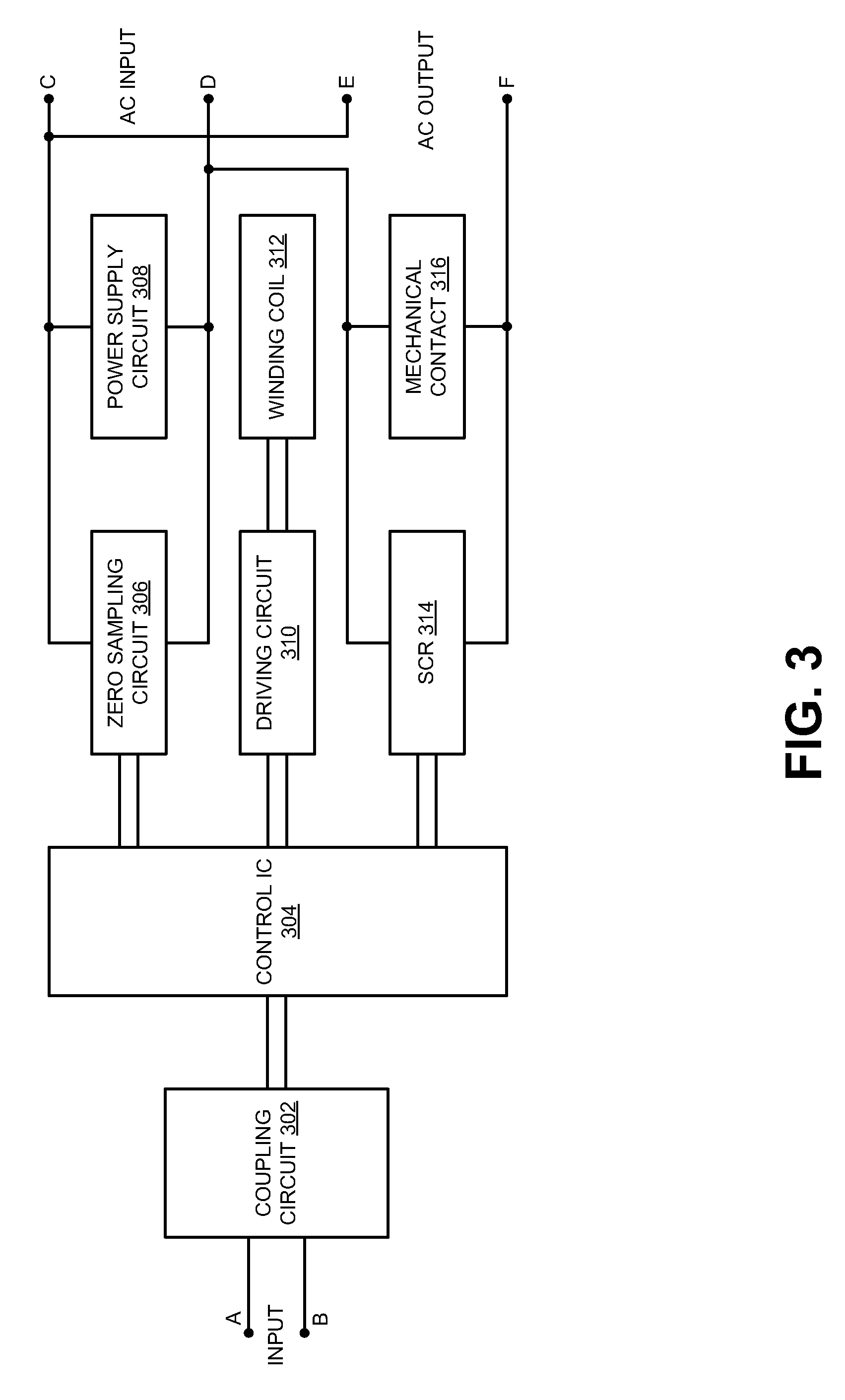 Electromechanical and solid-state AC relay with reduced arcing
