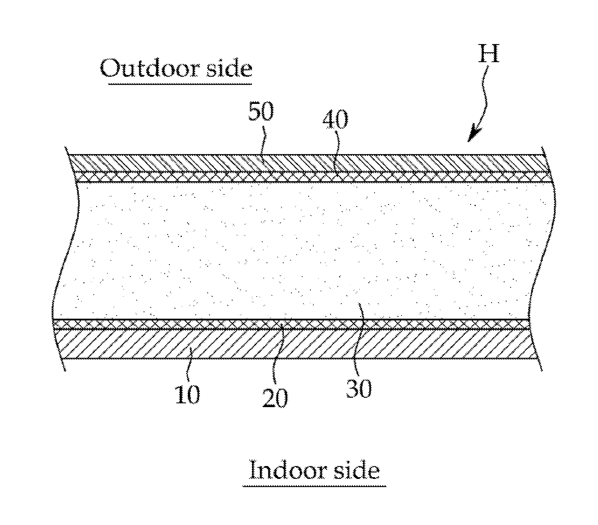 Headlining having heat shielding function for vehicle and manufacturing method thereof