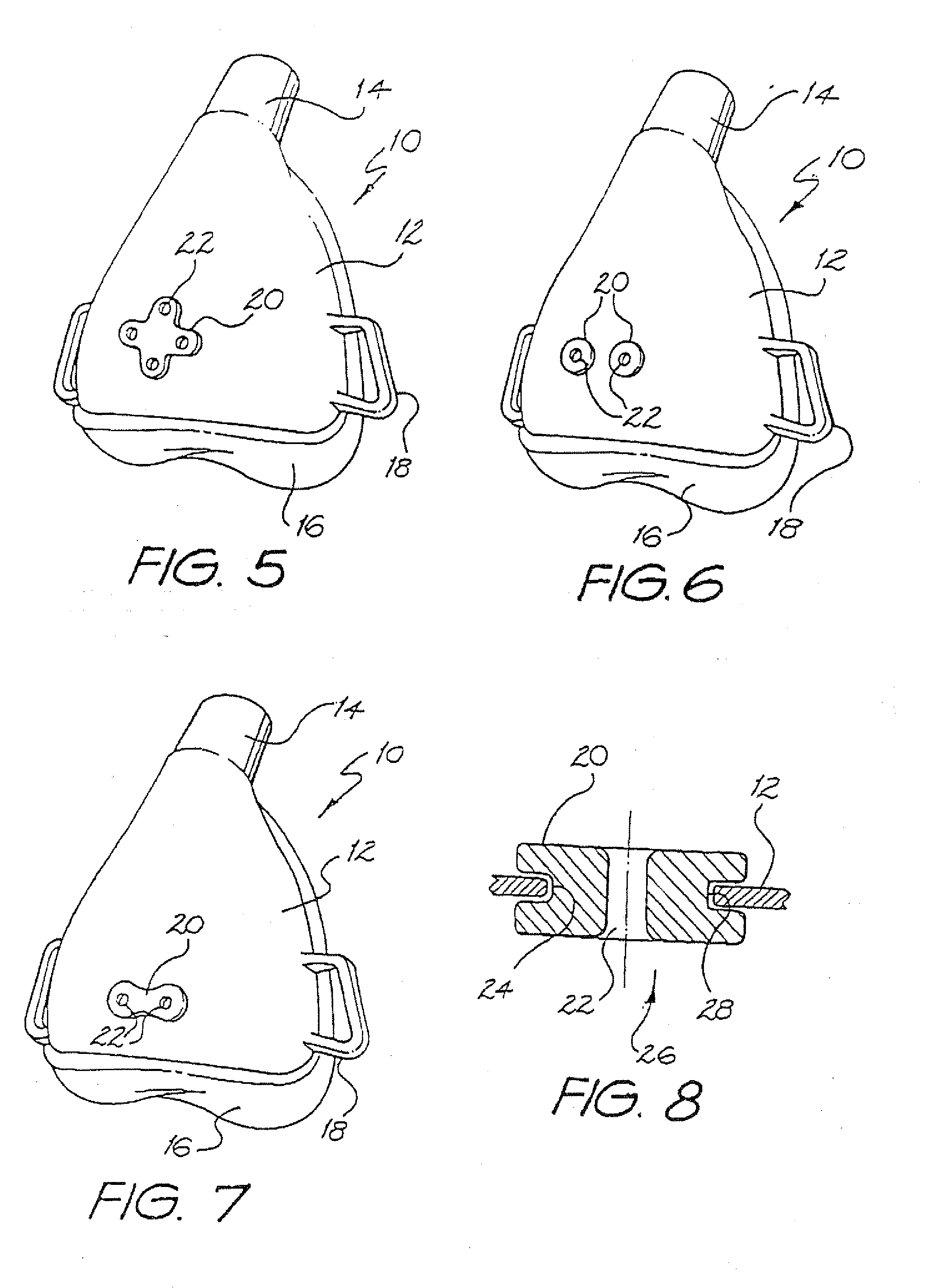 Mask and vent assembly therefor