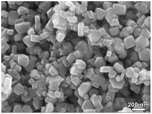 Method for preparing CuCoO2 nanocrystal material based on MOFs material at low temperature