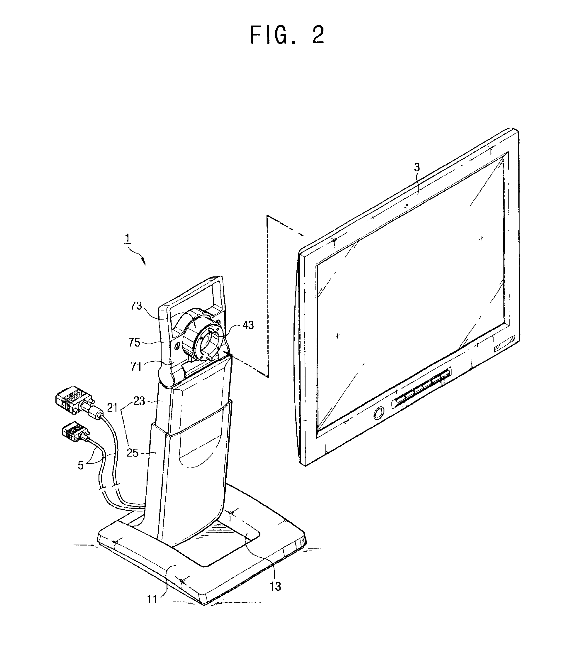 LCD monitor stand