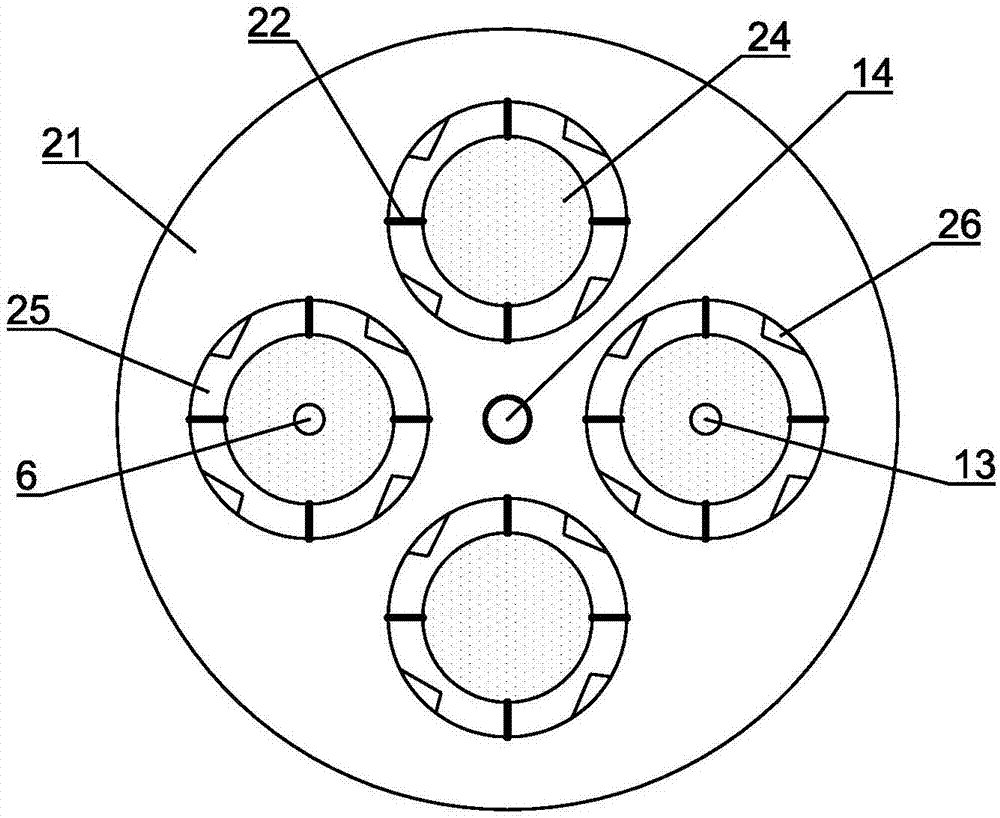 Preheating pulsing type small tea leaf water removing device