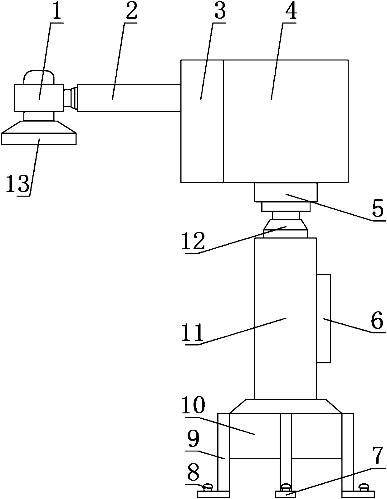 Automatic feeding device and method of industrial robot