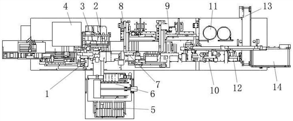 Full-automatic production equipment for square antenna