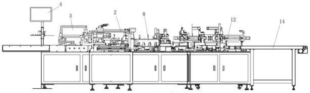 Full-automatic production equipment for square antenna