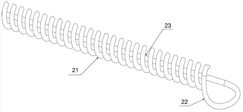 Tail gas purifier and metal fiber carrier fastening element and fastening method thereof