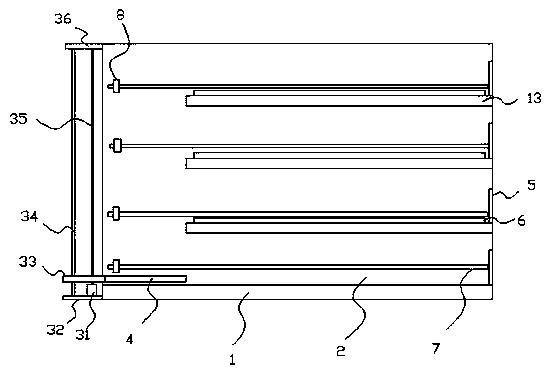 Stacking rack for industrial robotic arms production