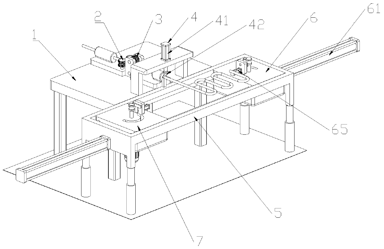 Automatic bending device for rebars